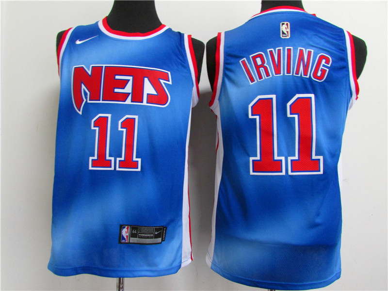 Men Brooklyn Nets 11 Irving blue Home Stitched NBA Jersey